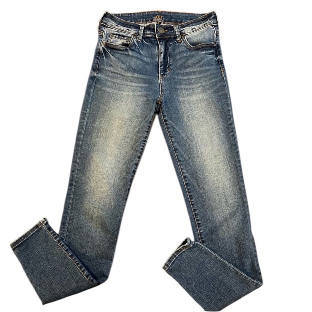 Kut from the Kloth‎ Toothpick Skinny High-rise Classic Blue Denim Jeans. Size 2.